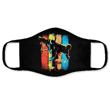 Discover Retro Karate - Kickboxer - Fight Club Martial Arts Face Masks