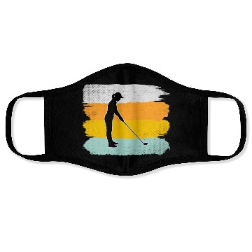 Discover golf retro Face Masks
