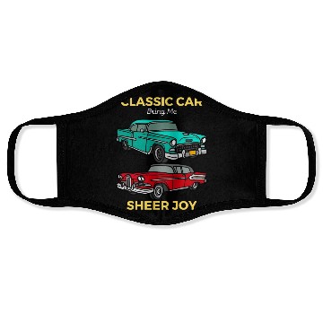 Discover Classic Car Sheer Joy Face Masks