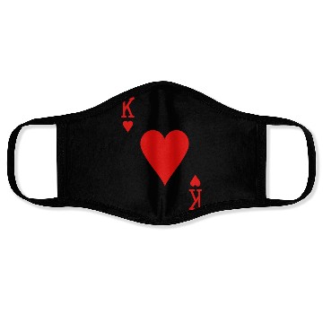 Discover King Of Hearts Matching Couple Saint Valentine's D Face Masks
