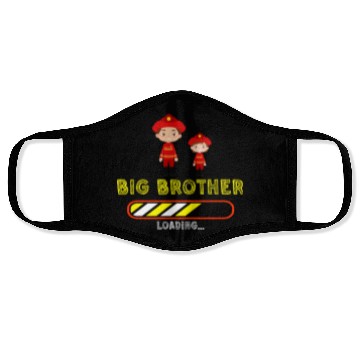 Discover Big brother fire truck fireman Face Masks
