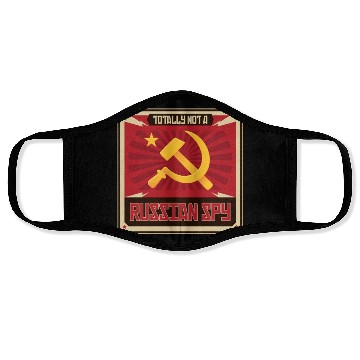 Discover Funny Russian Spy USSR Soviet Union Russia Hammer Face Masks