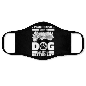 Discover Daisy Gardening Dog Face Masks