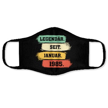 Discover Legend Since January 1985 Face Masks