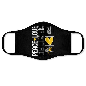 Discover Mailman Face Masks, Peace Love Deliver Mailbox Face Masks,