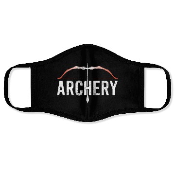 Discover Arch Sport, Archer, Archery, Arrow And Bow Face Masks