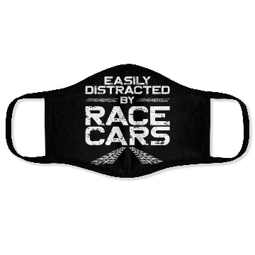 Discover Drag Racing Race Car Vintage Face Masks