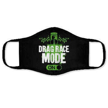 Discover Drag Racing Race Car Drag Race Face Masks