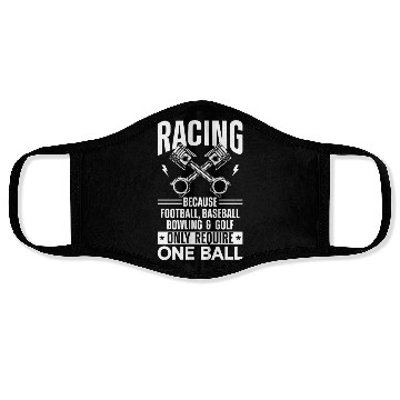 Discover Drag Racing Race Car Racing Face Masks