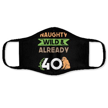Discover Gift 40 years birthday women Ape Monkey Face Masks