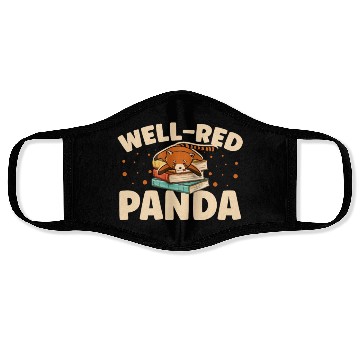 Discover Well-Red Panda Zookeeper Zoogoer Wildlife Bookworm Face Masks
