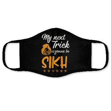 Discover My Trick Will Be Sikh Skateboarding Face Masks