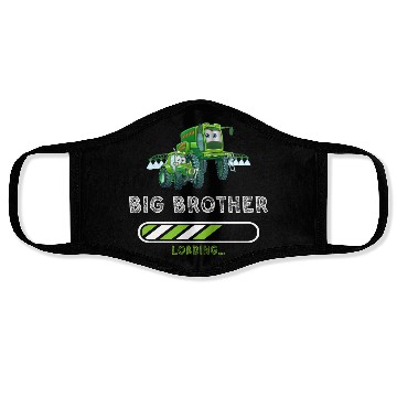 Discover Big brother farmer tractor Face Masks