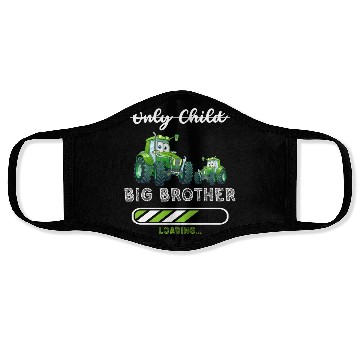 Discover Big brother farmer tractor Face Masks