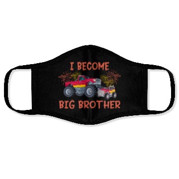 Discover Big brother car monstertruck Face Masks