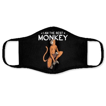 Discover Chimpanzee Monkey Orangutan Monkey - I Am The Best Face Masks
