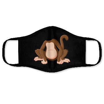 Discover Funny Monkey Chimpanzee - Funny Orangutan Monkey Face Masks