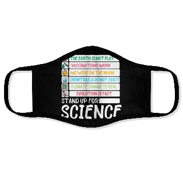 Discover Earth Day Stand Up For Science Science Fiction Day Face Masks