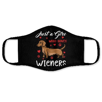 Discover Dachshund Gift Dixie Wiener Doxie Dackel Face Masks