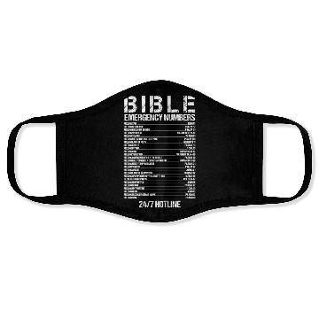 Discover Bible Emergency Numbers Waymaker Jesus Christian Face Masks