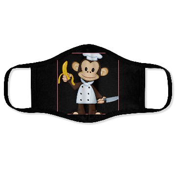 Discover Banana monkey cooks Face Masks