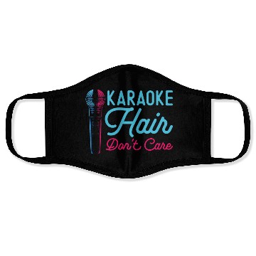 Discover Karaoke Singer 80s Retro Karaoke Face Masks