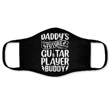 Discover Newborn Guitarist - Daddy's Future Guitar Player B Face Masks