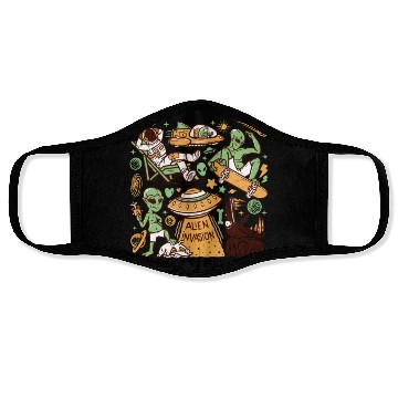 Discover Alien drawings Face Masks