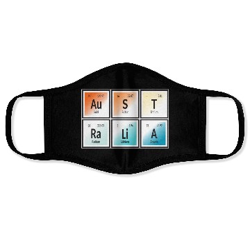 Discover Australia | Periodic Table of Elements Face Masks