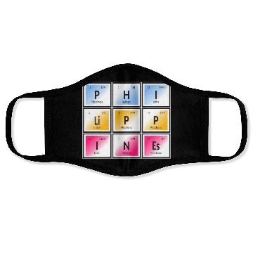 Discover Philippines | Periodic Table of Elements Face Masks