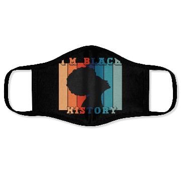 Discover i m black history Face Masks