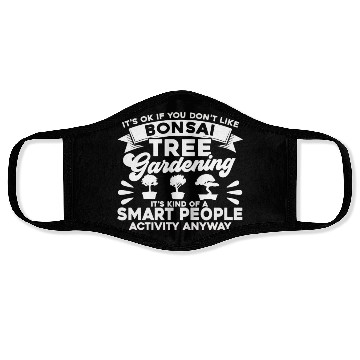 Discover Bonsai Tree Owner Gift Bonsai Tree Gardening Face Masks