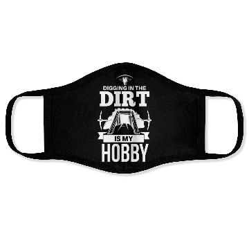 Discover Cool gold digger minerals collector Face Masks