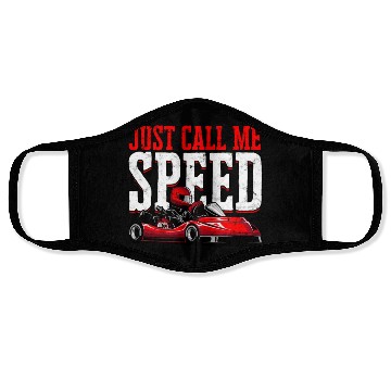Discover Go Kart Racer Pit Crew Car Racing Karting Face Masks