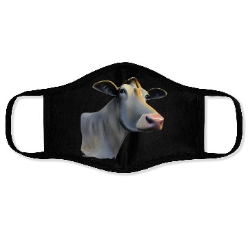 Discover Cow Funny Military Face Masks