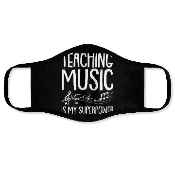 Discover Music Teacher Musical Notes Face Masks