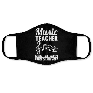 Discover Music Teacher Musical Notes Face Masks