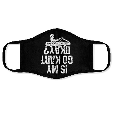 Discover Go Kart Racer Pit Crew Car Racing Karting Face Masks