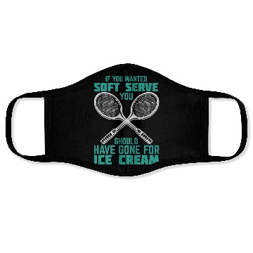 Discover Tennis Ice Cream Premium Face Masks