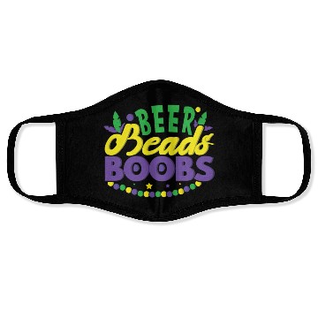 Discover Festival Parade Beer Lover Beads Mardi Gras 2023 Face Masks