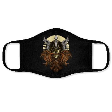 Discover Bearded beard viking helmet Bearded beard viking h Face Masks