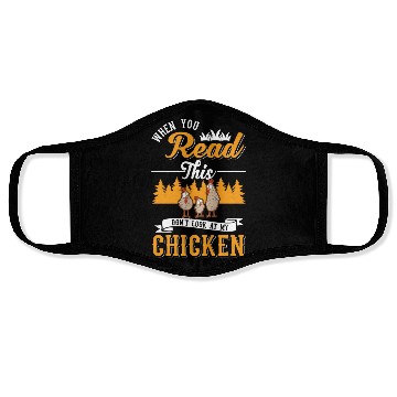 Discover Chickens Chicken Farm Farmer Face Masks