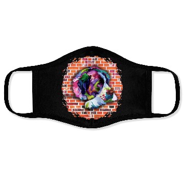 Discover Saint Bernard color Face Masks