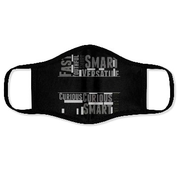 Discover Virgo Zodiac Star Sign Word Cloud Square Monochrom Face Masks