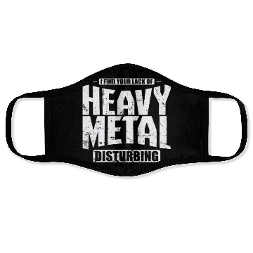 Discover Heavy Metal Disburbing Music Band Genre Face Masks