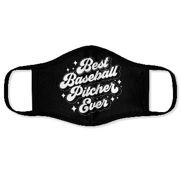 Discover Best Baseball Pitcher Ever Hobby Player Sayings Face Masks
