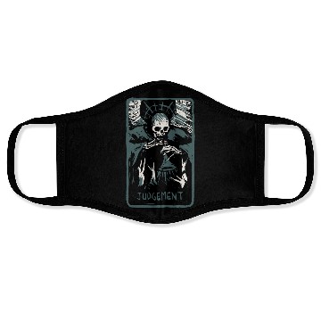 Discover Judgement Skeleton Skull Tarot Card Face Masks