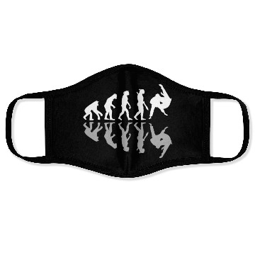 Discover Human Evolution Judo Martial Arts Lover MMA Humor Face Masks