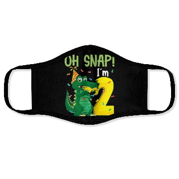 Discover Oh Snap I'm 2 Crocodile 2nd Birthday Alligator Face Masks
