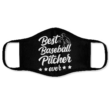 Discover Best Baseball Pitcher Ever Sayings Hobby Player Face Masks
